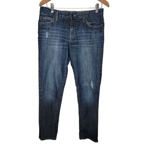 Calvin Klein Women's Pants 27 4 Blue Denim‎ Jeans Straight Pockets Logo